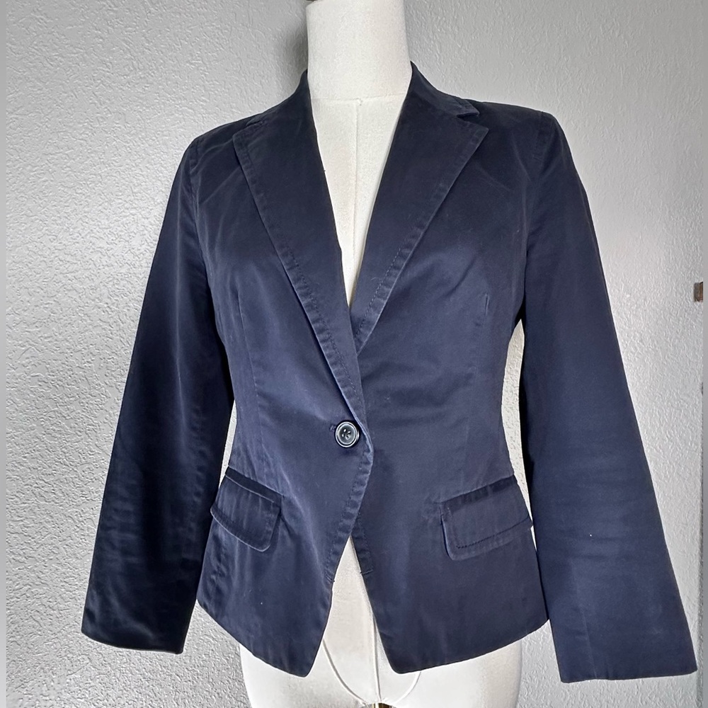 American Eagle Navy Lined Blazer